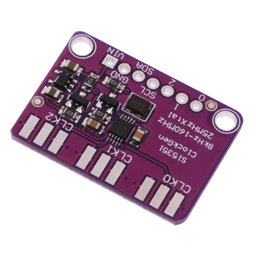 1/5/10PCS DC 3V-5V Si5351A Si5351 I2C Clock Generator Breakout Board Module Signal Generator Clock 8KHz-160MHz For Arduino