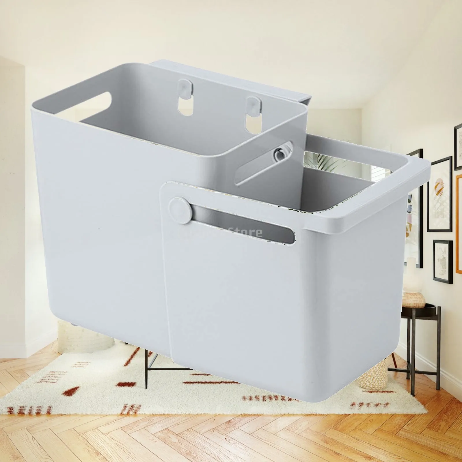 Hanging Kitchen Trash Can Trash Bin Trash Can for Office Bathroom Countertop