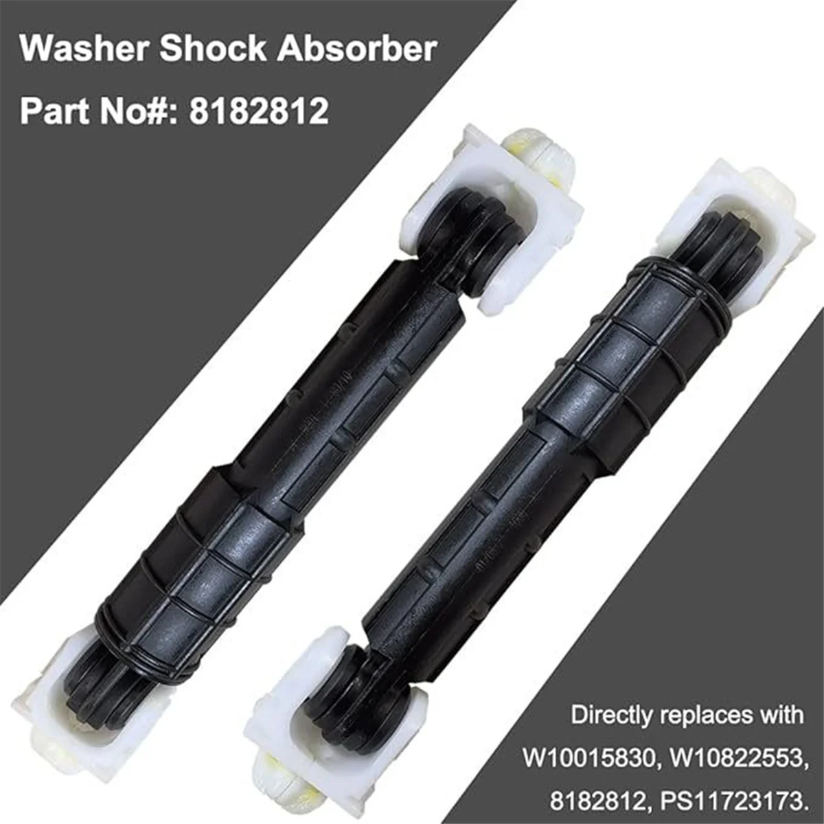 A86I-W10822553 8182812 Washer Shock Absorber 4-Pack for Whirlpool Maytag Amana Kenmore KitchenAid Washer