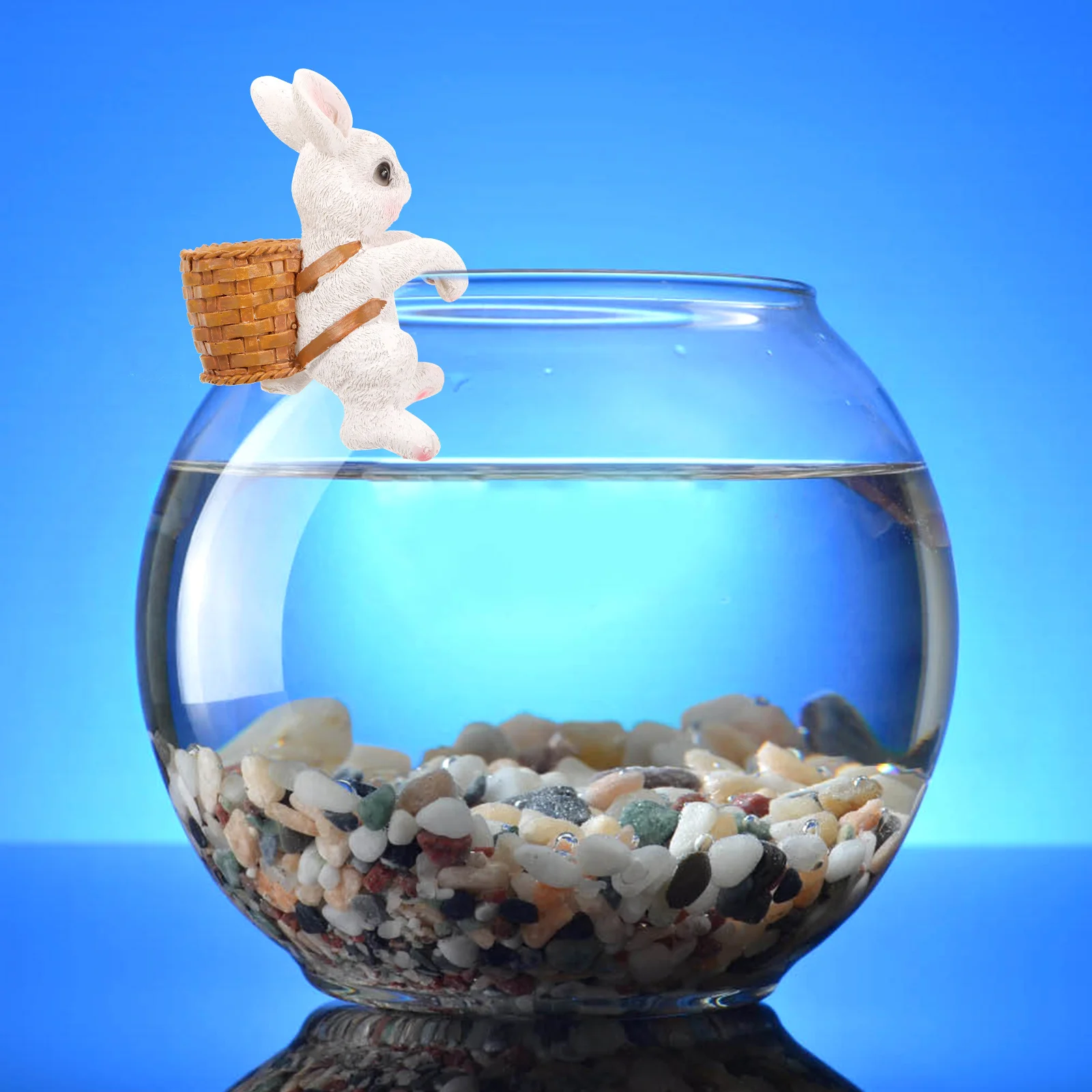 

Fish Tank Hanging Basket Bunny Resin Decor Aquarium Ornament Easter Hanging Bunny Decoration Aquarium Decoration