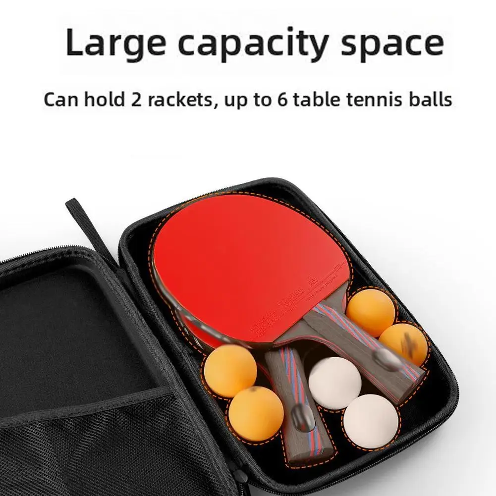 Sport Large Capacity Compartment Organizer Table Tennis Racket Special EVA Carbon Fiber Pattern Hard Racket Bags