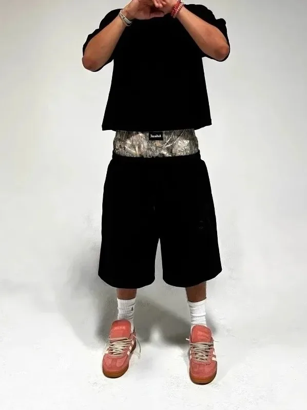 กางเกงวอร์มขาตรงผู้ชาย ทรงขาตรง ผ้าผสมคอตตอน ไม่ยืด สำหรับฤดูใบไม้ผลิและฤดูใบไม้ร่วง