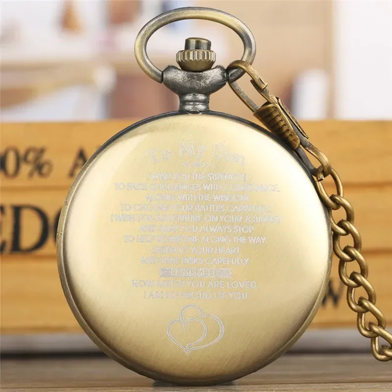 Vintage Hollow Out Gear Cover Men Women Quartz Analog Pocket Watch Necklace Pendant Chain Timepiece Gift Clock