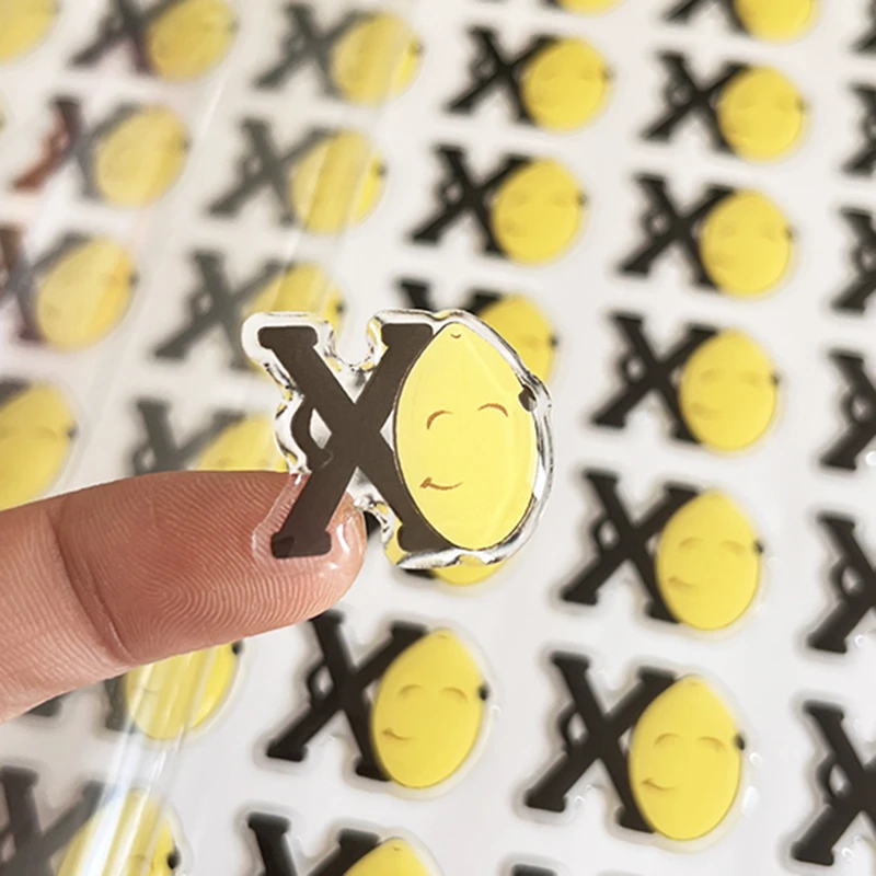 Custom Logo 3D Dome Soft Hard Gel Sticker Strong Adhesive Transparent Resin Epoxy Sticker Personalized Decal