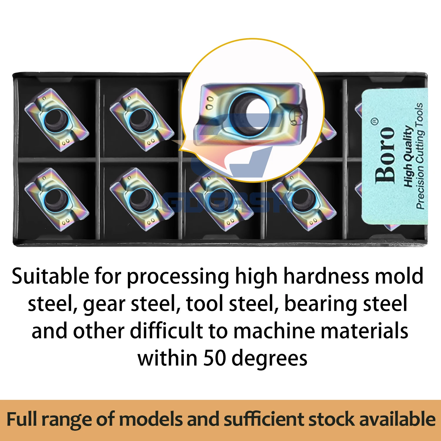 

10PCS APMT1135PDER-H2 APMT1604PDER-H2 TF618 M2 XM CNC quenched steel milling cutter color high hardness toolCutting Tool