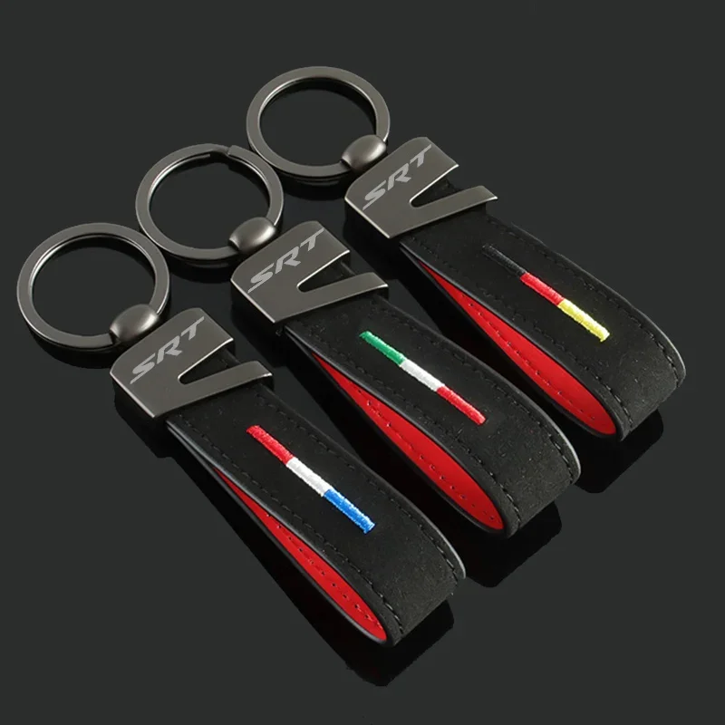 Замшевый автомобильный брелок, металлическая пряжка, брелок для ключей, подвеска, аксессуары для SRT Dakota Durango Ram1500 Nitro Viper GTS