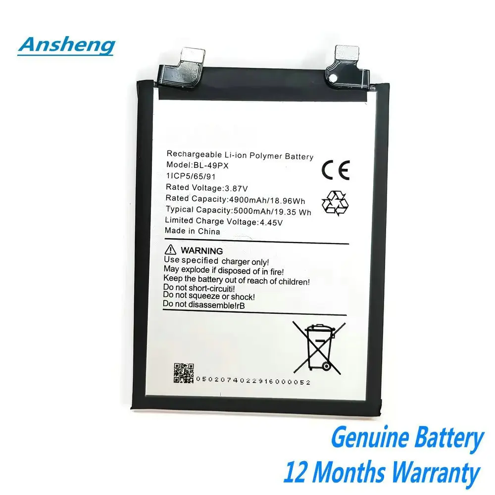 

3.87V 5000mAh BL-49PX Battery For Infinix Note 30 Mobile Phone