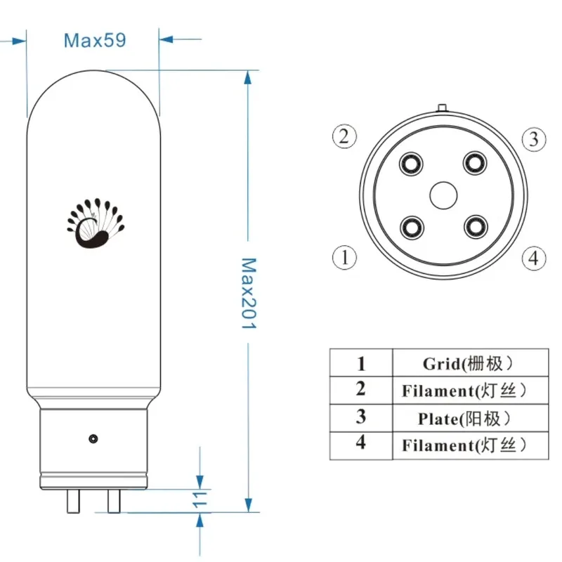 PSVANE HIFI 845 Вакуумная лампа заменяет электронный ламповый аудиоусилитель WE845 Acme 845 845-TII ART 845