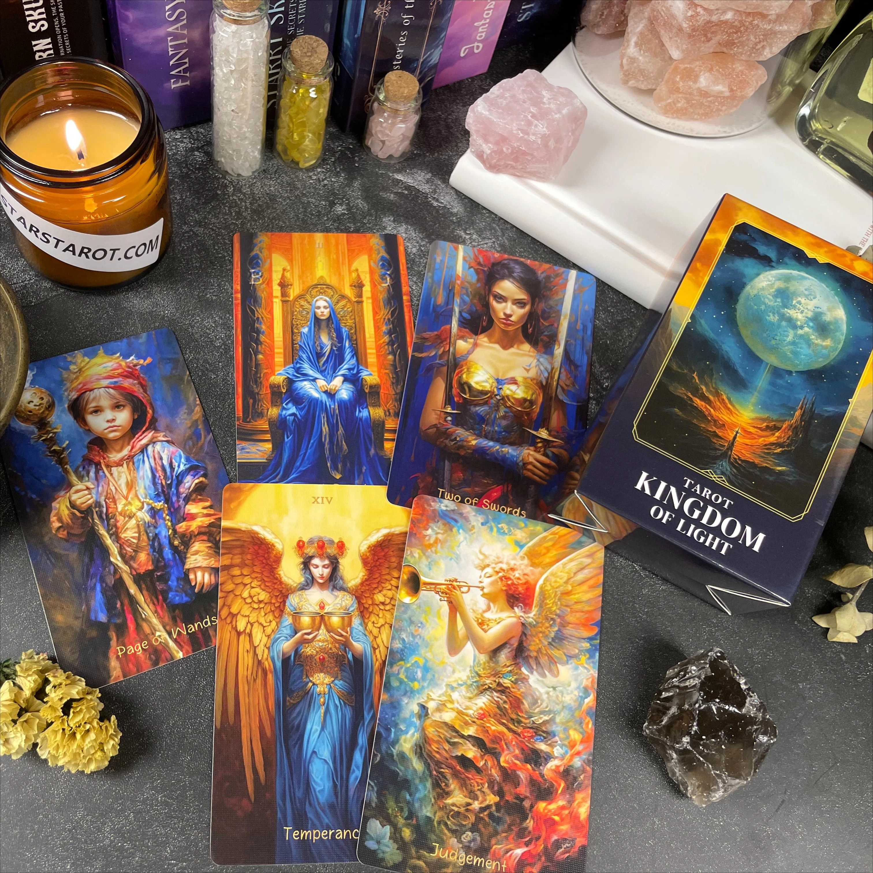 

New Original Rider Waite Beginner Spanish Russian Genuine 78 Oracles Deck Professional Kingdom of Light Tarot Cards Women Gift