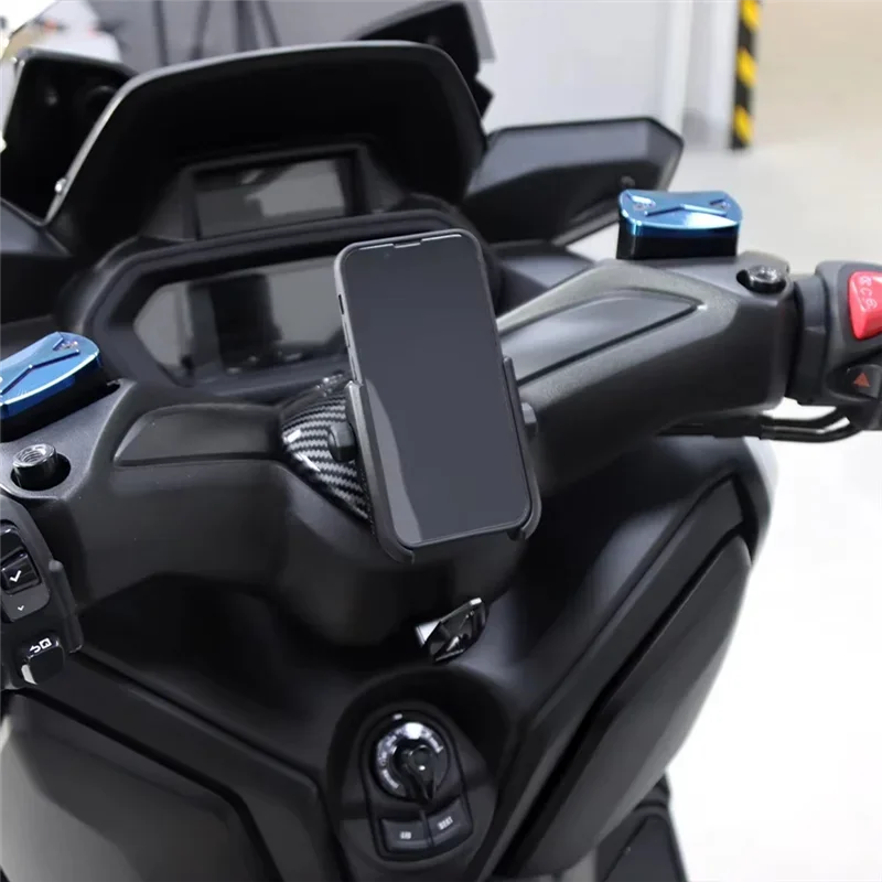 For Yamaha XMAX X-MAX 300 2017-2025 Motorcycle Handlebar Upper Faucet Cover With Phone Holder Accessories