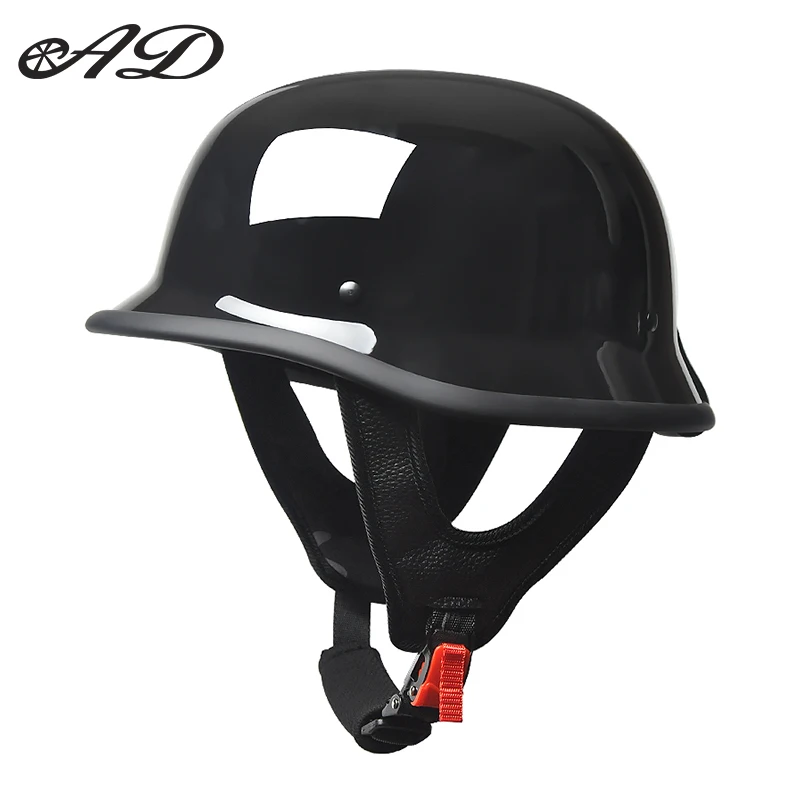 

AD новый мотоциклетный шлем ретро полушлем четыре сезона общий немецкий солдатский шлем мотоциклетный шлем