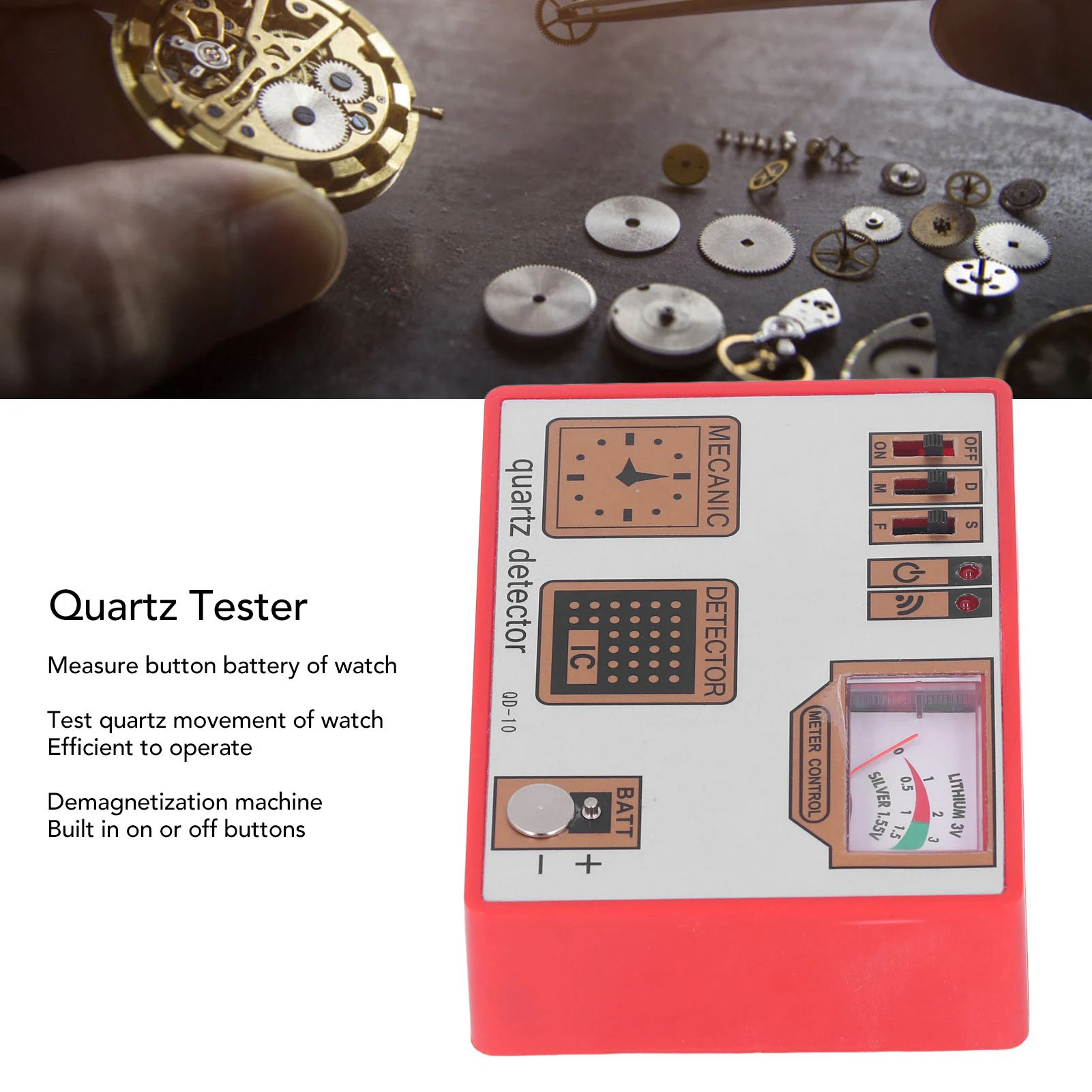 Watch Demagnetizer Electrical Repair - Тестер кварцевых часов, тестер батарей, размагничиватель,
