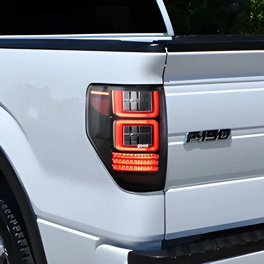 For Ford Raptor F150 2009-2014 LED Auto Rear Lamps Assembly Upgrade Highlight Flashing Signal Car Taillights Accessories