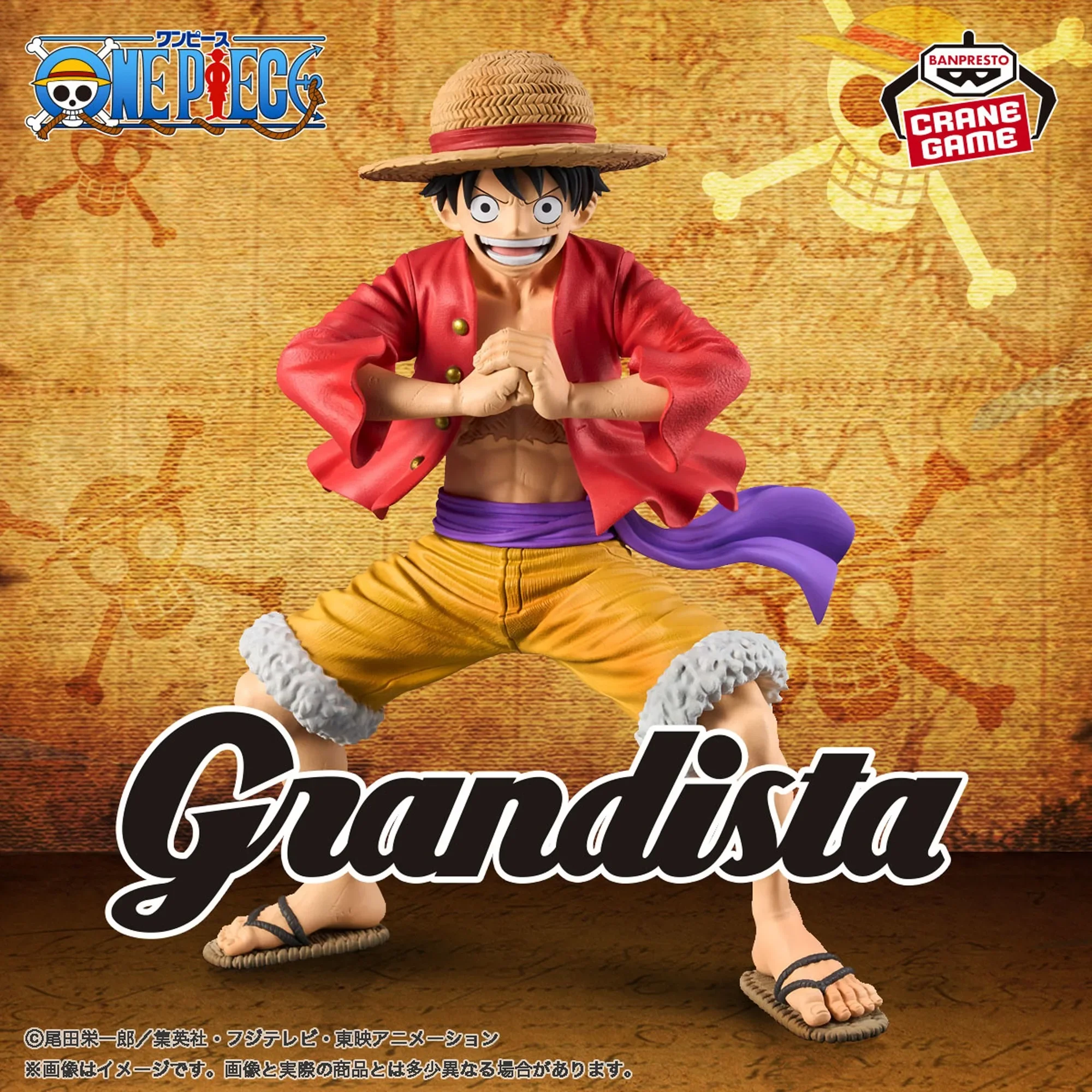 Bandai in Stock Original BANPRESTO ONEPIECE Anime Grandista -MONKEY.D.LUFFY&RORONOA ZORO- Action Figures Toys Collectible Model