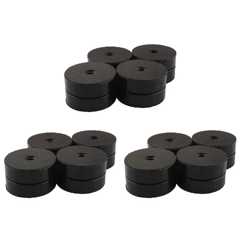 

ABUL-12PCS Алюминиевые виброизоляционные подставки для Hi-Fi колонок, 40x23 мм, черные
