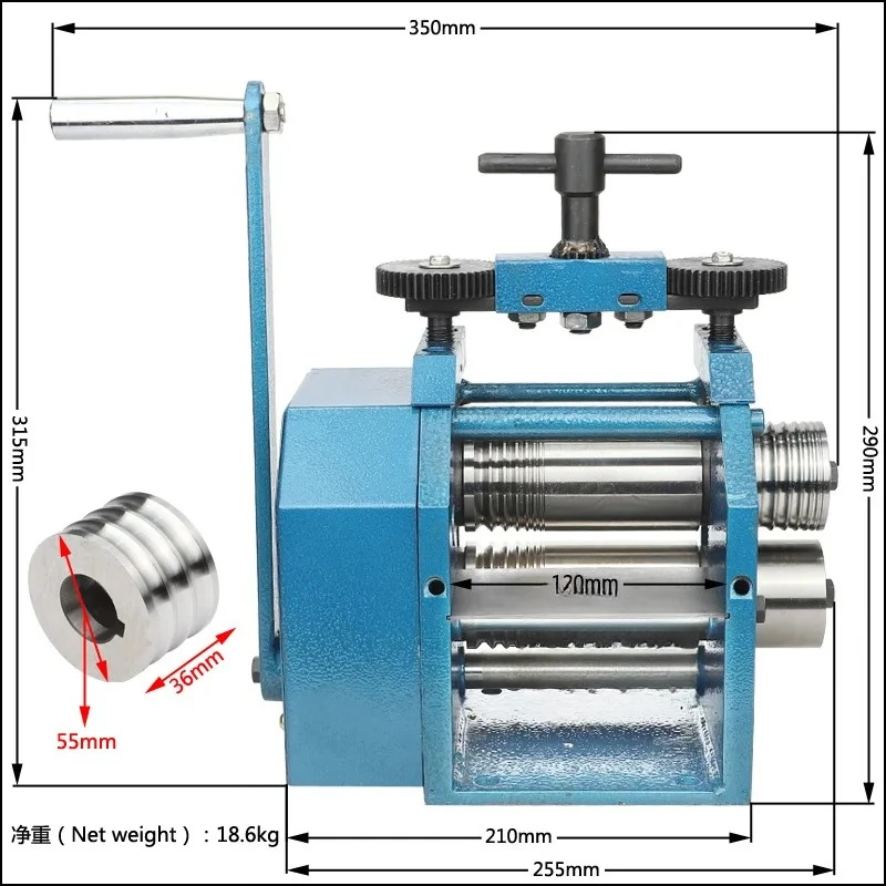 Jewelry Rolling Mill European Manual Operation Tablet Machine Jewelry Tool and Equipment