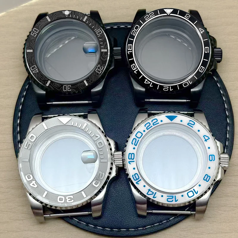 

Mod 40MM Stainless steel Sapphire glass Case 10ATM waterproof for NH35 NH36 4R 7S Movement 28.5mm Dial Submariner GMT Watch Case