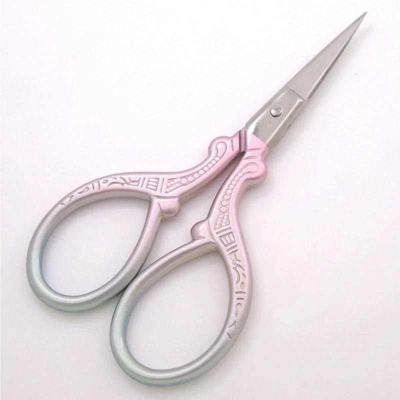 Small Embroidery Scissors Stainless Steel Scissors with Ergonomic Handle For Sewing Needlework Fabric Paper Cutting K1KF