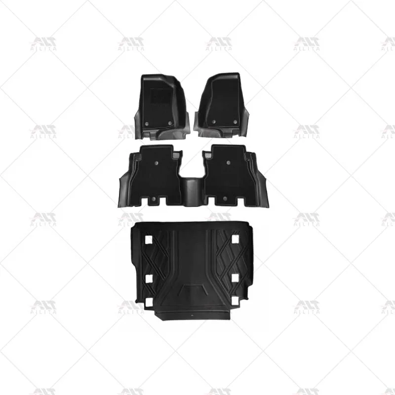 

Full-Cover Floor Mats Trunk Mat Tpe Rear Kick Plate Car Interior Accessories For Jeep Wrangler JL 2025 Accessories