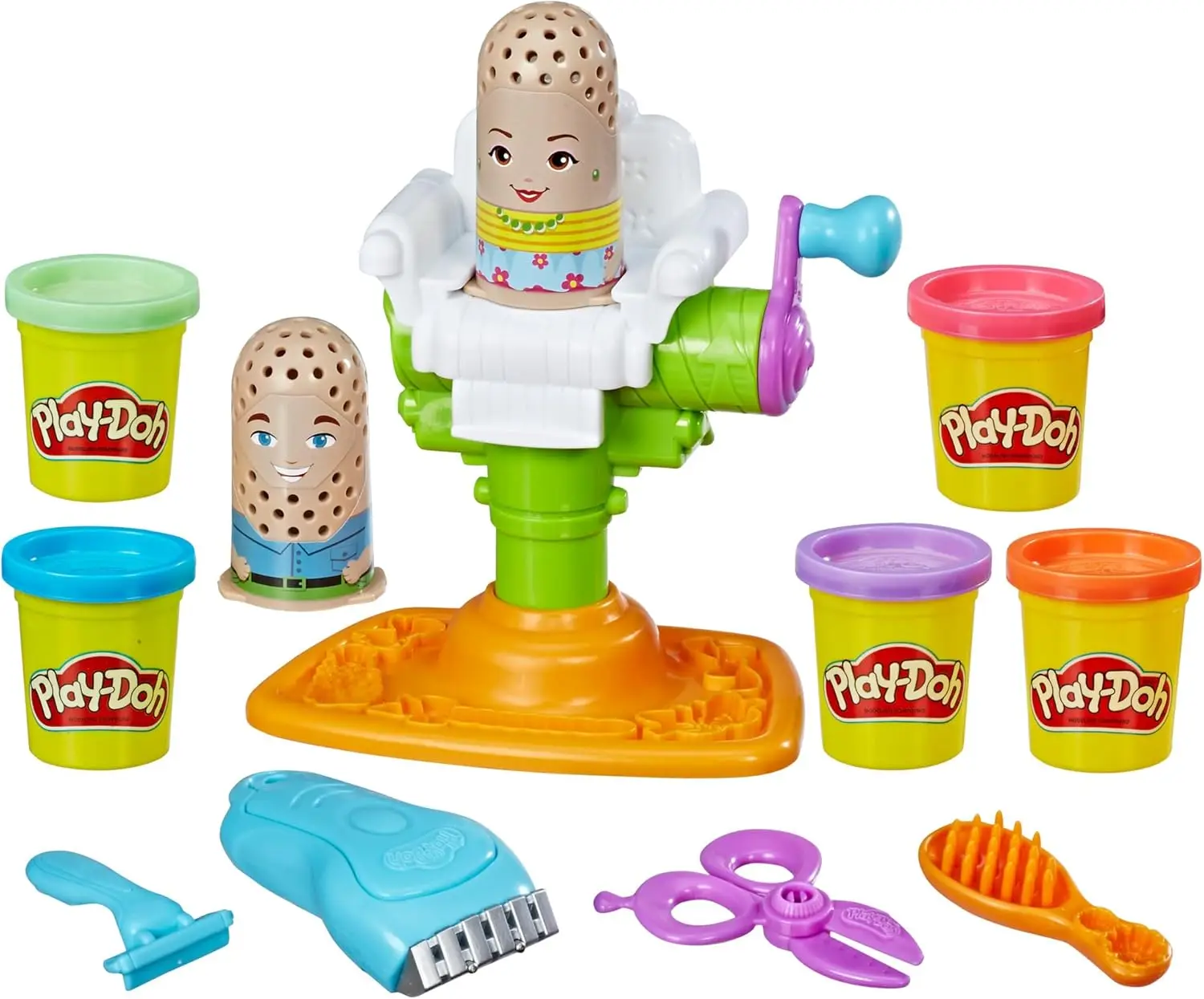 Electric Barber Shop Play Set with Buzzer, 5 Colors, Ages 3+