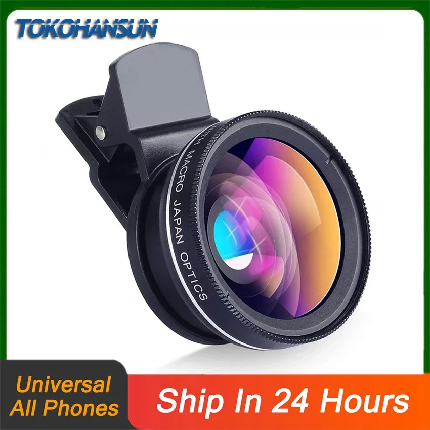 

Универсальная фотокамера 0.45X, макро-объектив с супершироким углом 12.5X для iPhone, Xiaomi, Samsung, Huawei