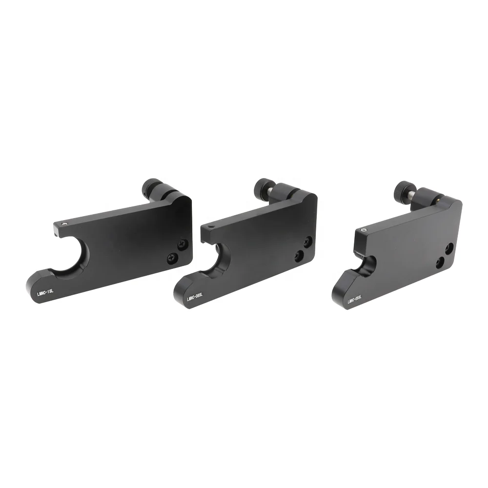 Supporti per specchi cinematici con regolatore industriale a struttura allungata serie LMNC a 2 regolatori