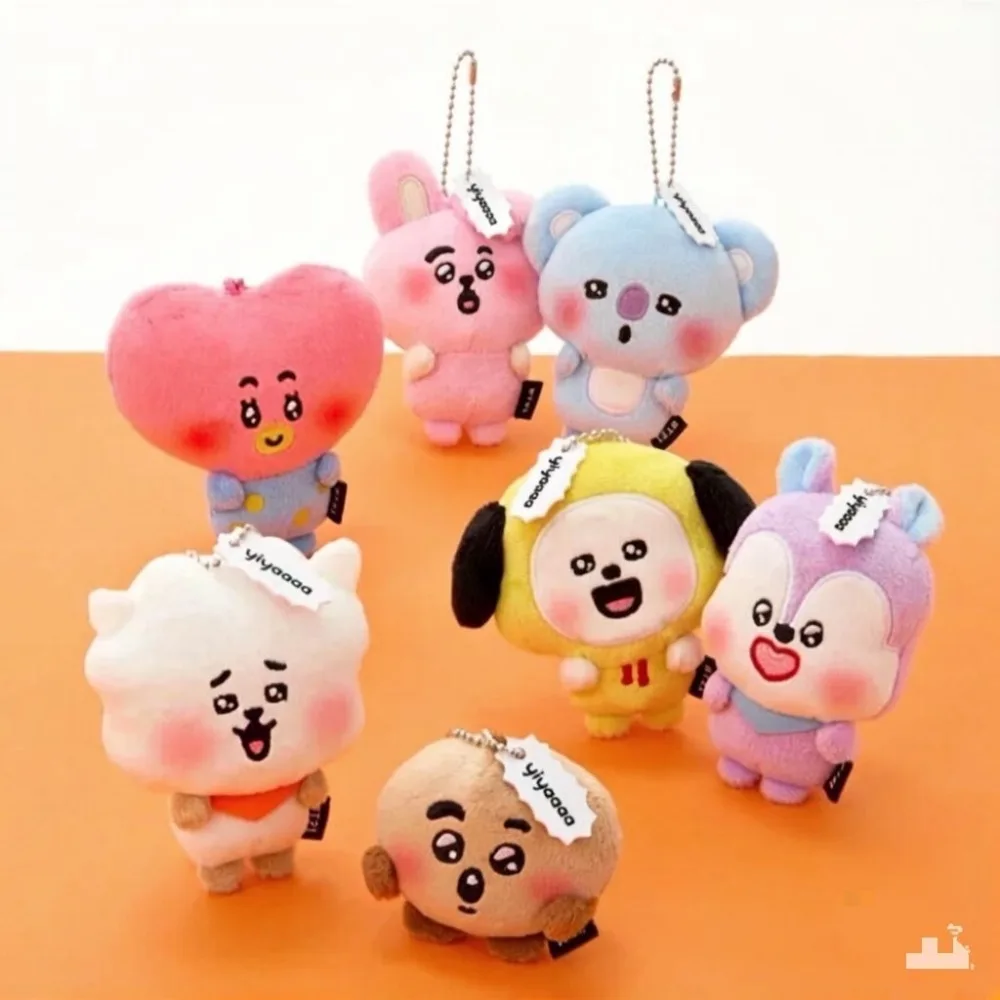 

Newly released Korean bt21 plush hanging item - cute rabbit, koala and squirrel dolls for a bag as a gift for a girl birthday