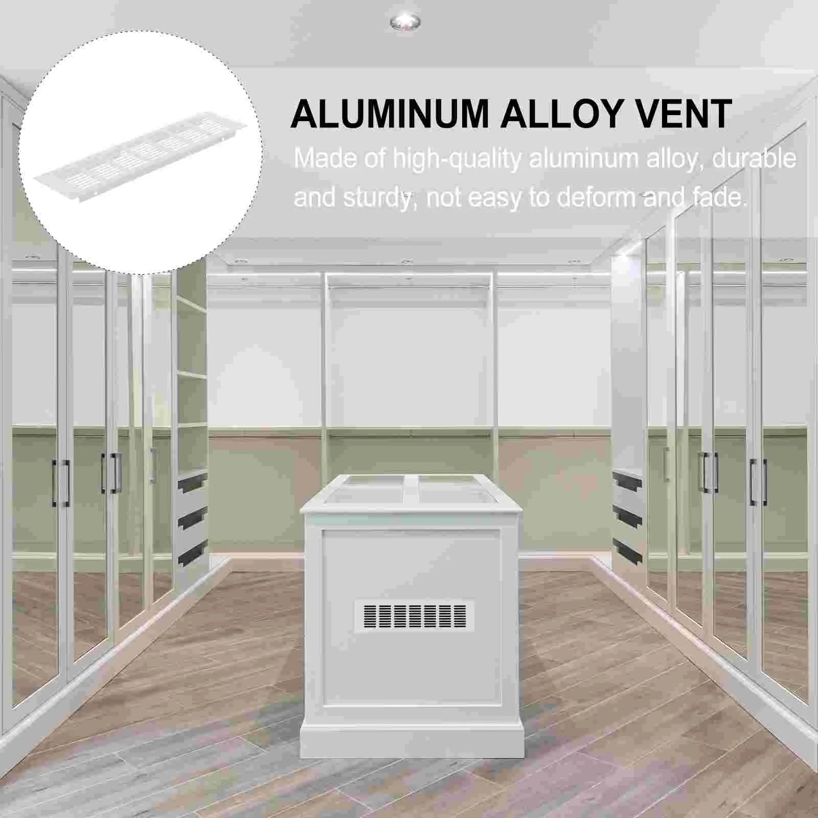 Cubiertas de ventilación de malla transpirable para el suelo del hogar, aleación de aluminio, Rectangular, salida de aire