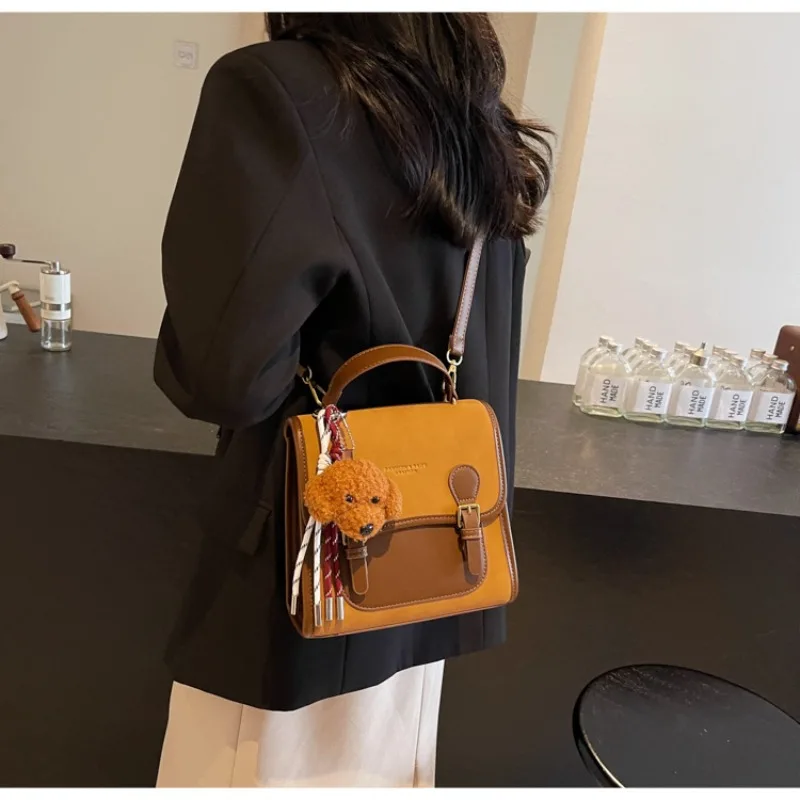 

New Student Backpack Stylish Travel Commuting Hand-held Small Backpack Women Luxury Large Capacity PU Accessories Shoulder Bag