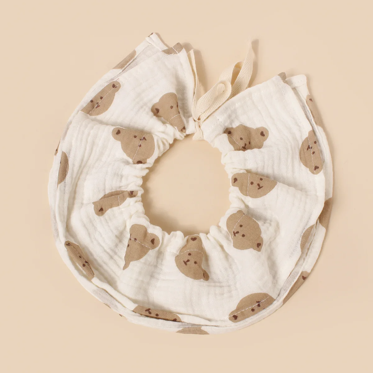 Bavoirs en gaze de coton à lacets pour bébé, serviette de salive imprimée, écharpe bandana Everths pour nouveau-né, bavoir d\'alimentation pour