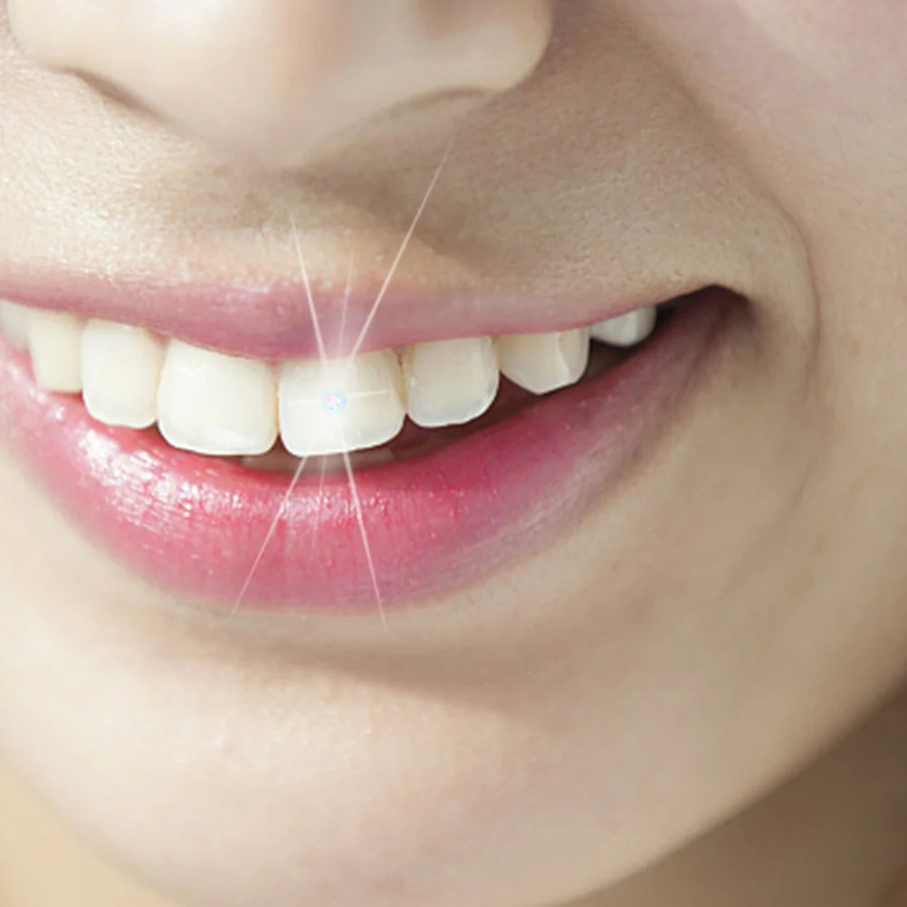 

40Pcs Teeth Crystal Jewelry Shiny Tooth Gems Reflective Dental Decor Creative Teeth Adornment DIY Accessories Dental Decor