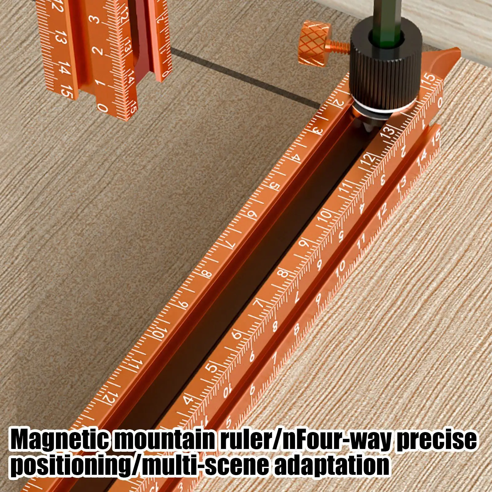 

4-сторонняя магнитная деревообрабатывающая линейка, прецизионный инструмент для металлического угла для плотницких столярных работ, угловая резка плитки, пола