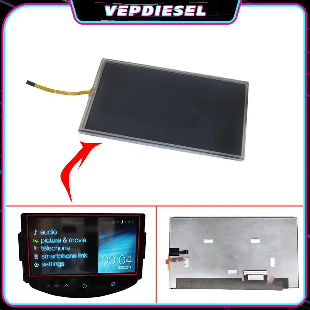 

Original 4Pin LA070wv1TD05 LCD Display Touch Screen Repair Accessories Durable for Chevy Spark Sonic Mylink 12-16 LA070WV1 TD 05