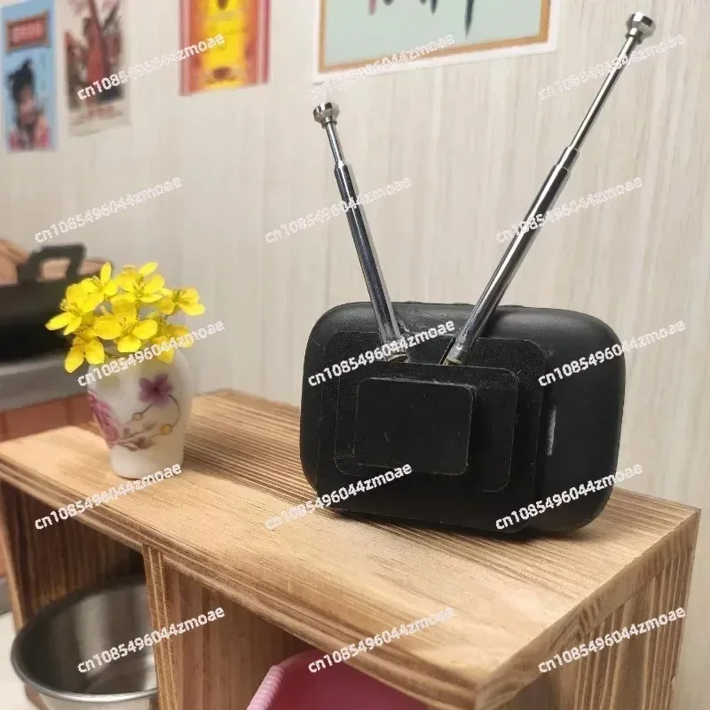 Color Touch Screen Miniature Retro TV Model Custom Video Content Simulation TV for Dollhouse Kitchen Home Art Decor - view 6