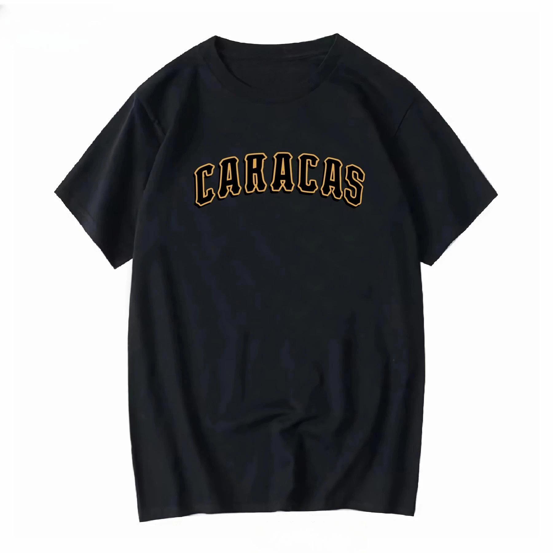 تي شيرت ليونز ديل كاراكاس تي شيرت دي فنزويلا كاراكاسيتا بشعار طويل أو قصير الأكمام عتيق مغسول للرجال جرافيك ناعم متعدد الاستخدامات