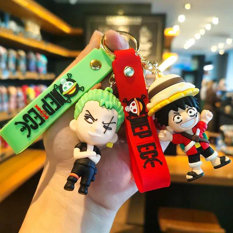 

One Piece Luffy Car Backpack Keychain Anime Peripheral Woven Keychain Decoration Birthday Festival Gift for Boys and Girls Anime