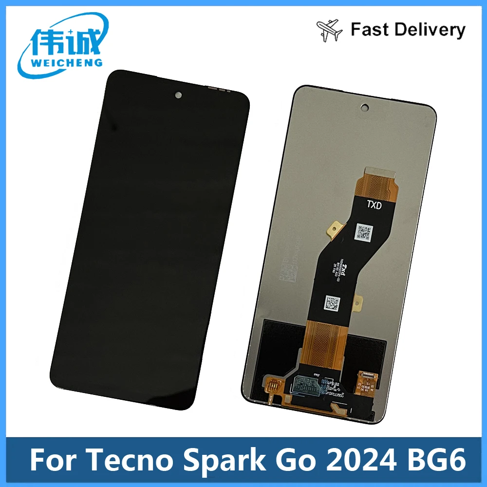 6.6'' For Tecno Spark Go 2024 BG6 LCD Display Touch Screen Replacement Digitizer Assembly For Tecno Spark Go 2024 BG6 LCD Sensor