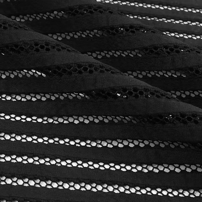 

Классическая сетчатая ткань в 3D полоску, мягкая стильная ткань для шикарного платья ручной работы, модная сумка, ткань для шитья одежды для отдыха, 1 ярд