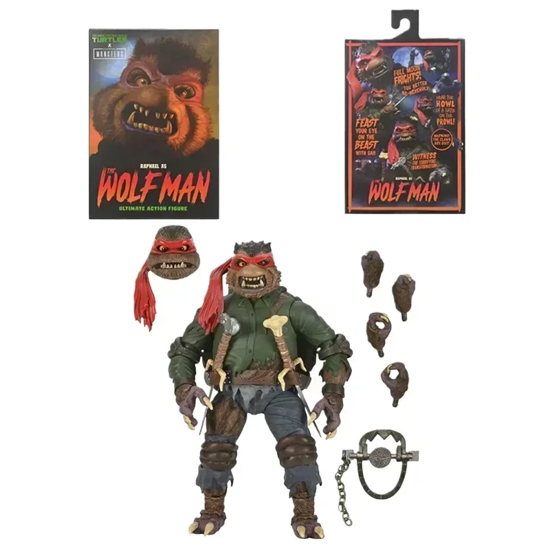 

Teenage Mutant Ninja Turtles Werewolf Turtle Raphael Global Monster Anime Action Figure Model Doll Toy