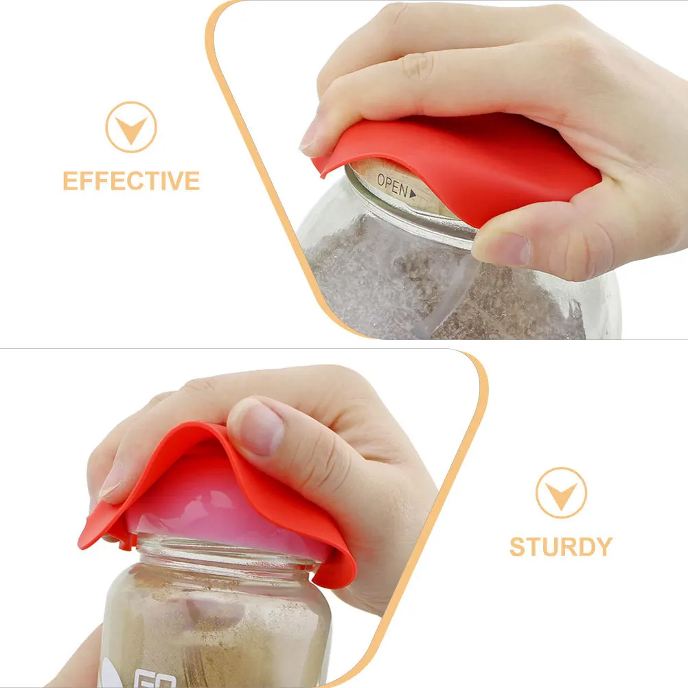

7pcs Silicone Jar Opener Gripper Pads Non-Slip Kitchen Tool For Jars Bottles Multi-Use Colored Coasters Household