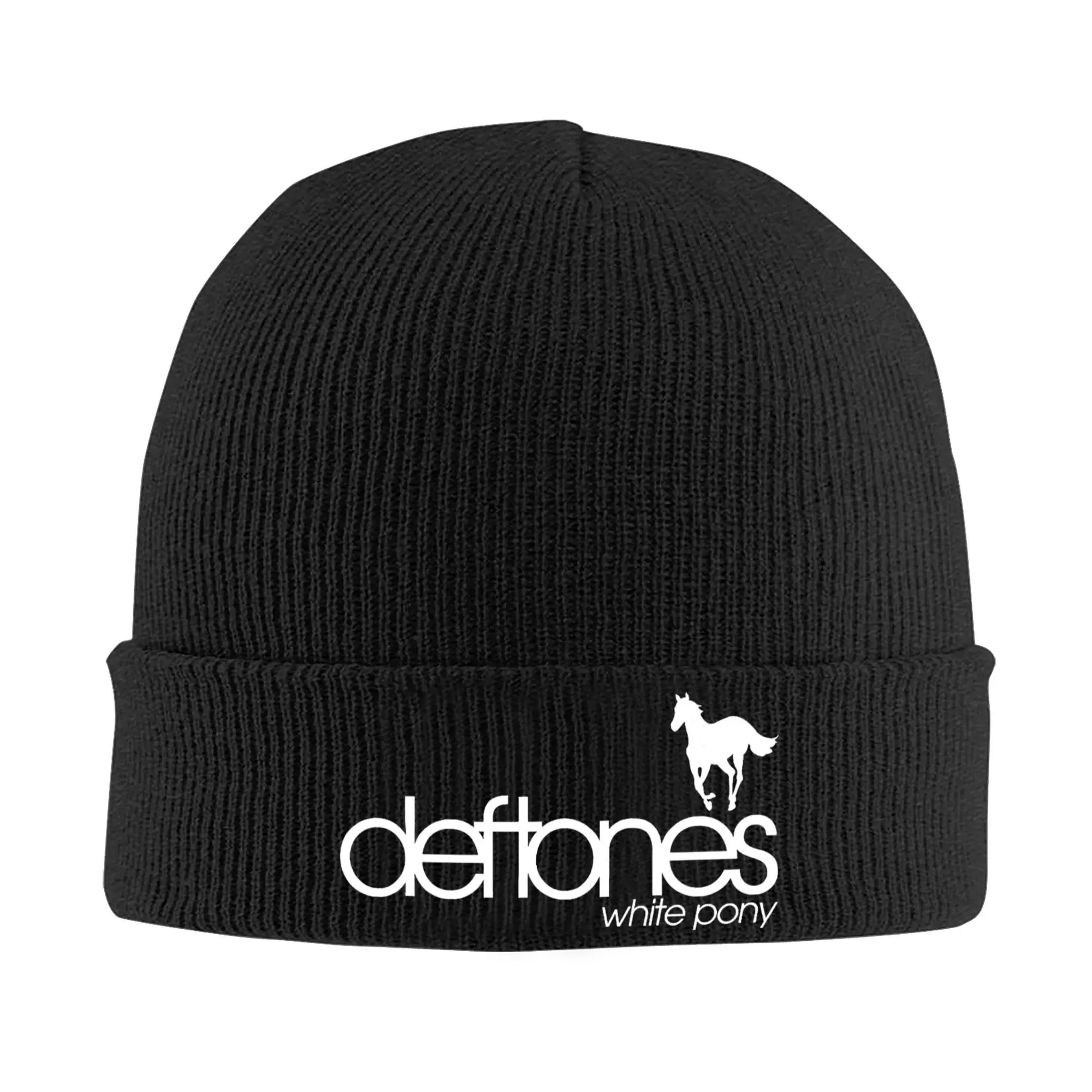 WHITE PONY Deftones Music Band Tour Hats Autumn Winter Skullies Beanies Warm  Caps Female Male Acrylic Skullcap