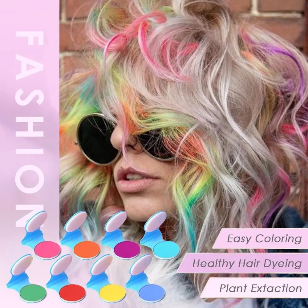 

New Easy Coloring Temporary Hair Chalk Easy to Clean Washable Hair Color Chalk Water Solubility Rich Color Hair Dye Birthday