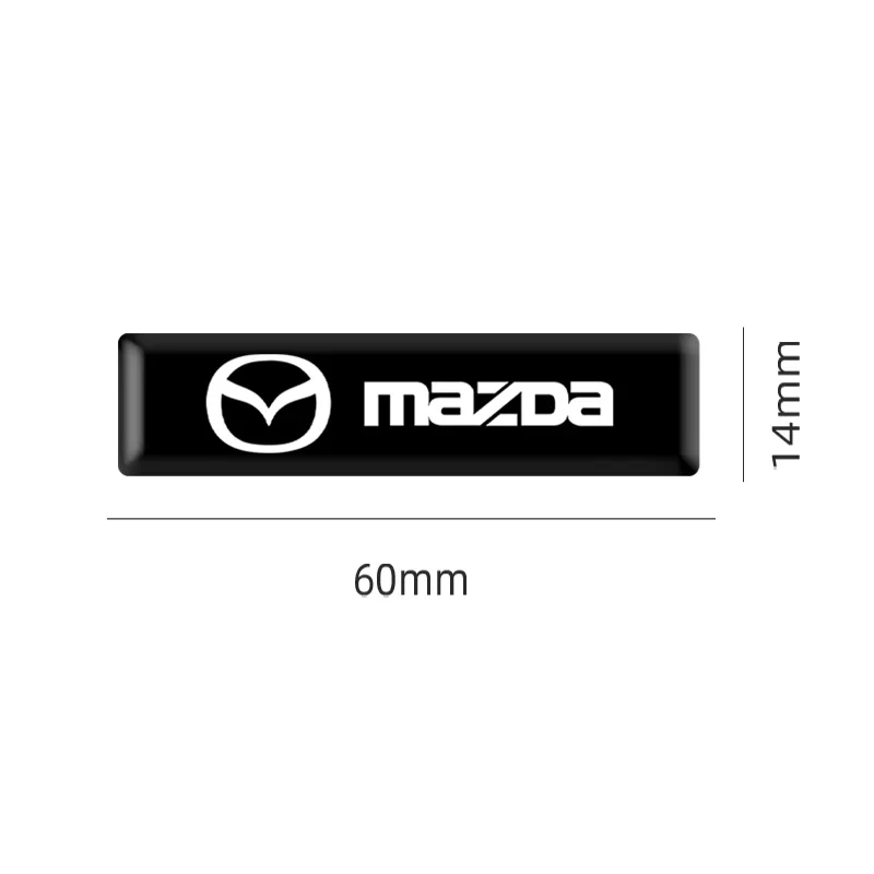 4/10PCS 3D Epoxy Car Sticker Flags Emblem Decal Decorating For Mazda 3 6 Atenza Axela Demio CX3 MS Accessories