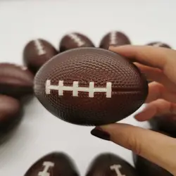 9Cm Mini Foam Amerikaanse Voetbal Rugby Ballen Veiligheid Voor Childen Kids Familie Outdoor Games Kleuterschool Speelgoed Snel Rebound