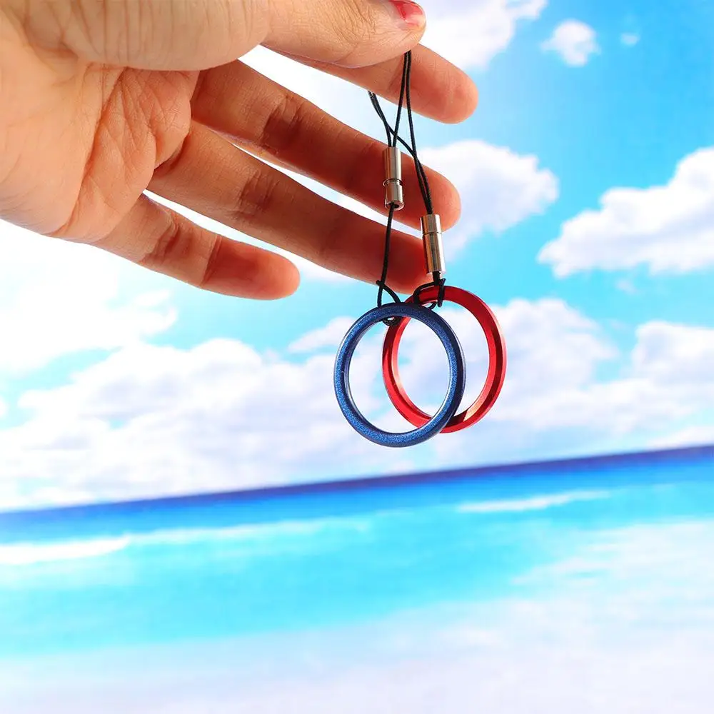 

Metal Charm Detachable Keychain Cords Anti-lost Lanyard Phone Strap Finger Ring Buckle Wrist Rope