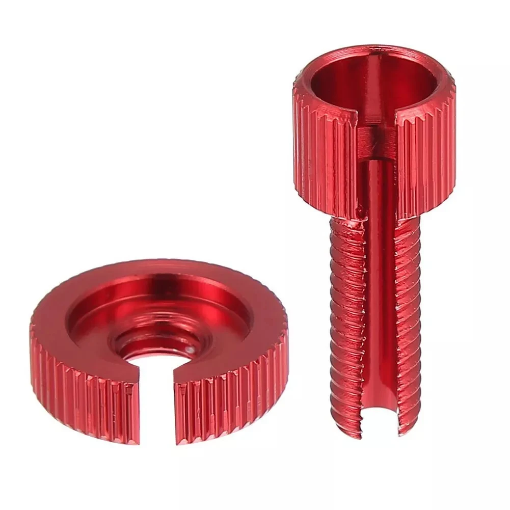 Set of 2 Motorcycle Brake Clutch Lever Adjuster Screws M8x1 25 Aluminum Alloy Compatible with Various Motorcycles and Dirt Bikes