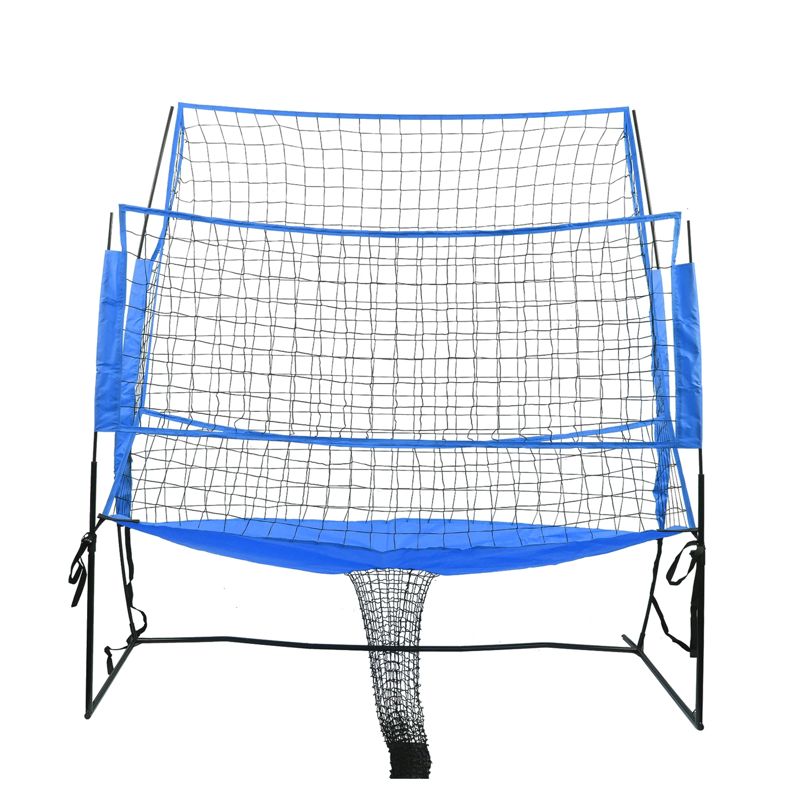 

Волейбольная тренировочная сетка Портативная волейбольная тренировочная сетка 8X11 футов с регулируемой высотой Домашняя волейбольная сетка