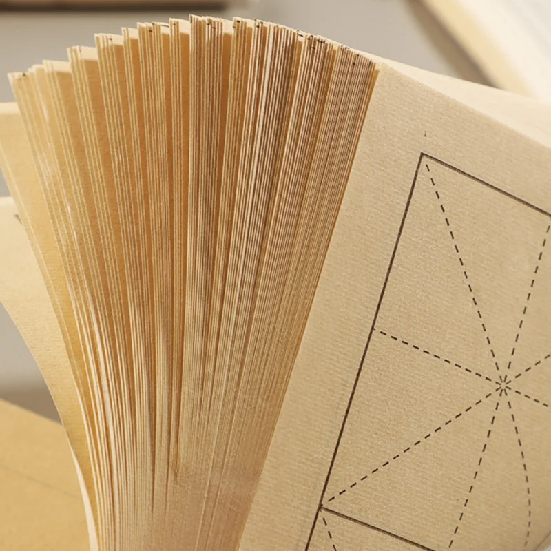 100 ورقة من ورق الأرز الصيني للخط الصيني مع شبكات للخط الشخصيات الصغيرة فرشاة الحبر عاشق الكتابة المبتدئين #6