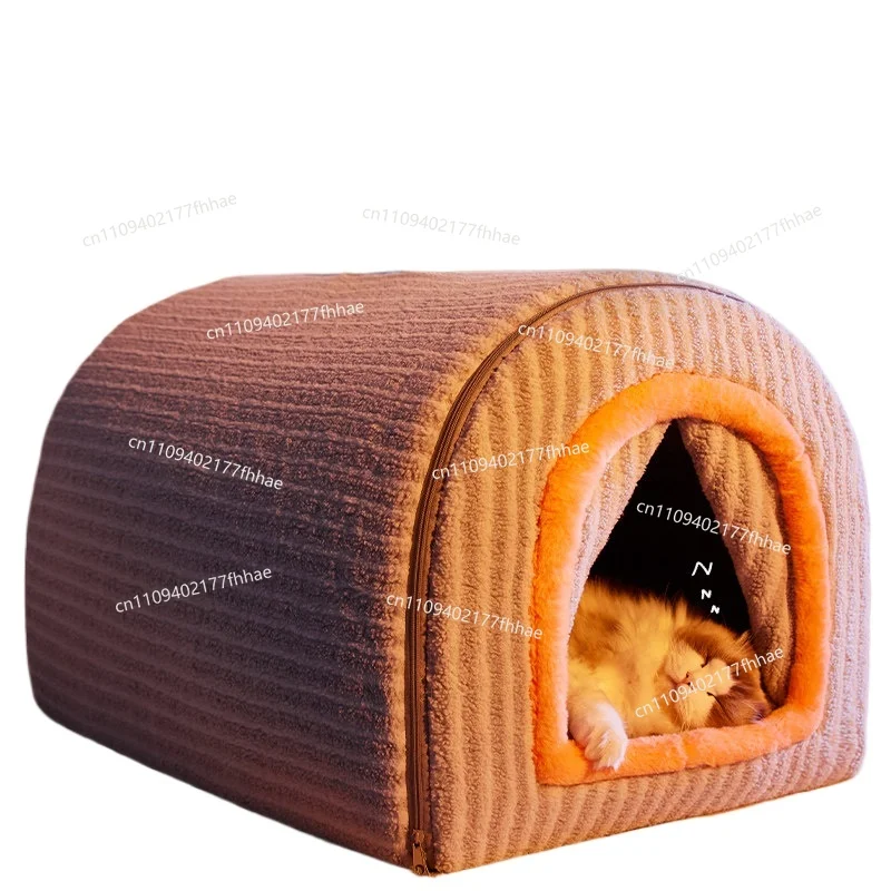 Cat Litter Winter Warm Closed Universal Removable and Washable Kennel