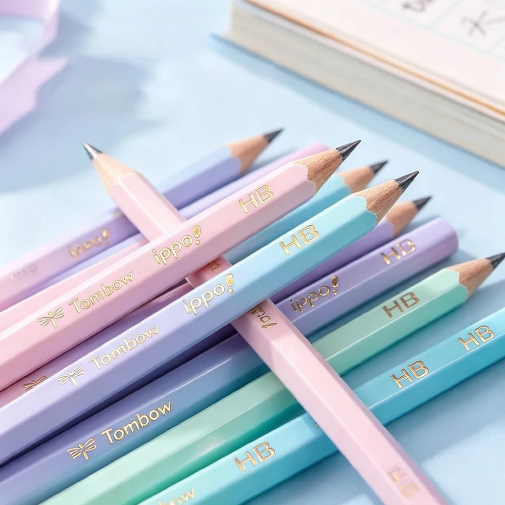 Japan Tombow Gradient Series Hexagonal Wooden Pencils HB 12pcs/Box Student Writing Pencil Set School Stationery Supplies
